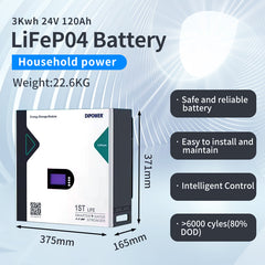 24V 120Ah HOME SOLAR ENERGSTORAGE BATTERY