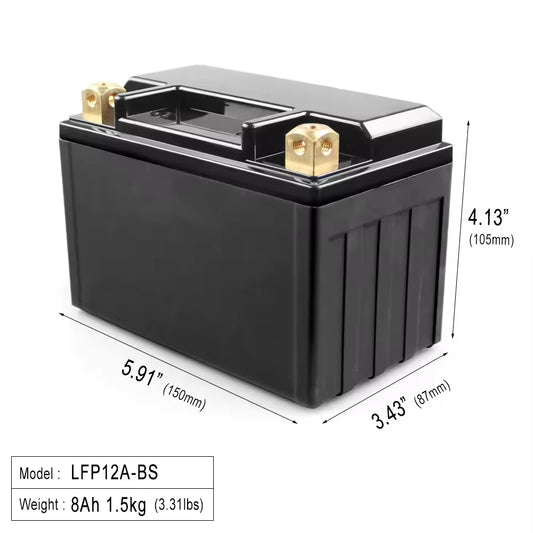 New Product 12V8AH Motorcycle Start Battery Maintenance Free Liquid Battery with 420CCA 2-Year Warranty for Electric Vehicles