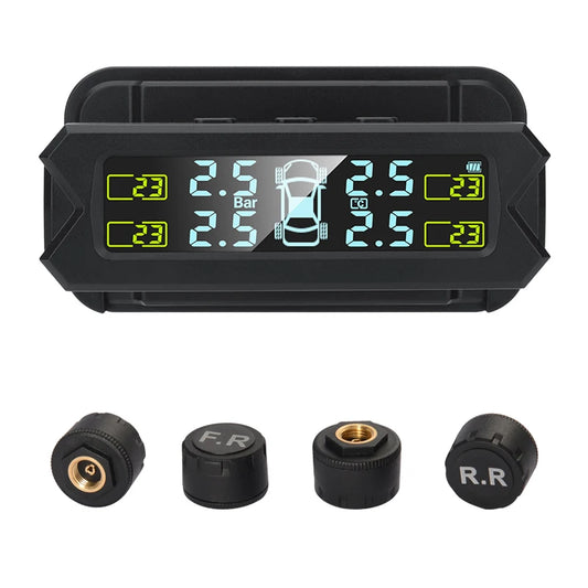 External Sensors Tire Pressure Monitoring TPMS High-precision Solar External Sticker Windshield Tire Pressure Detection Sensor