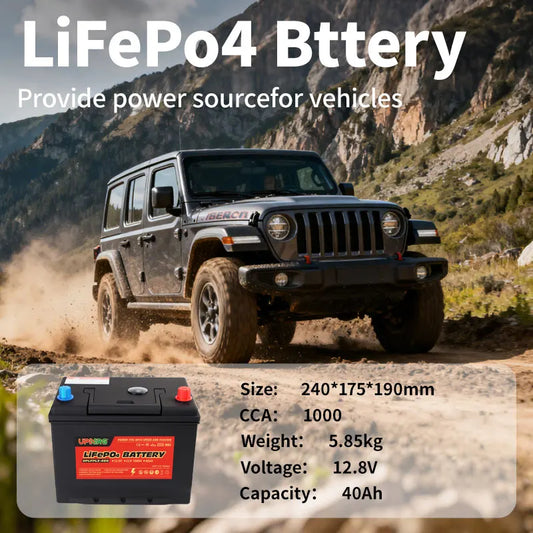 L2-400 12V 40Ah LiFePO4 Solid State Start-Stop Car Battery Pack
