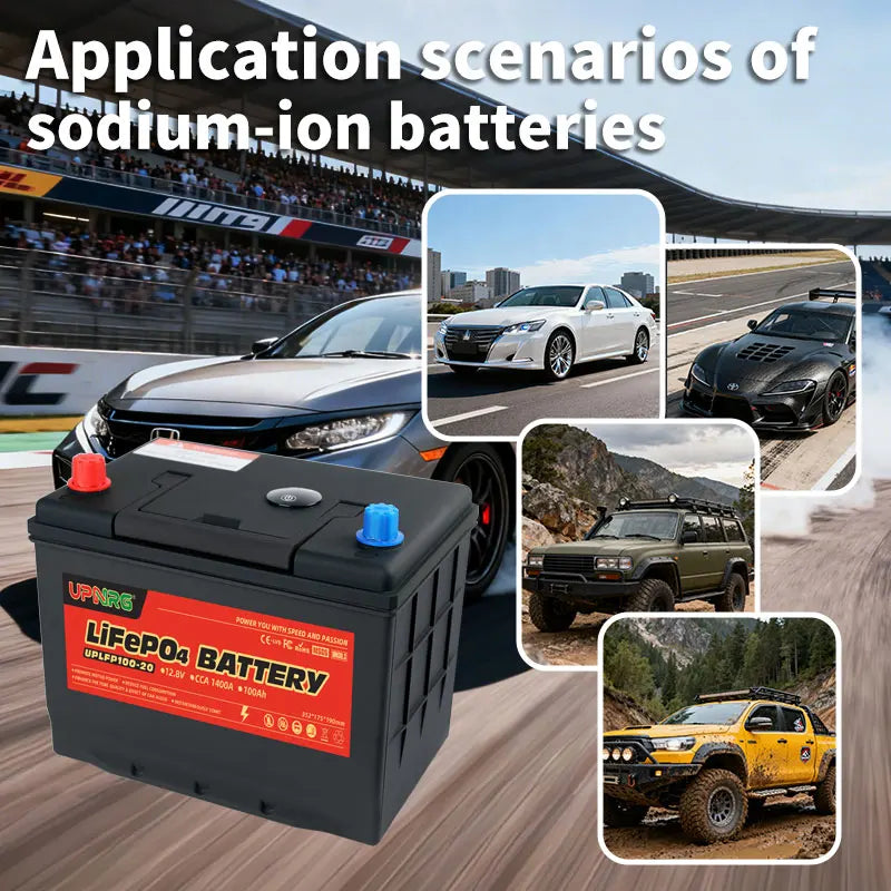Yauneidak Automotive Solid State LiFePO4 Battery 12.8V 40Ah-100Ah Start-Stop Ready 4000 Cycles -25~45 Operating Temp Car