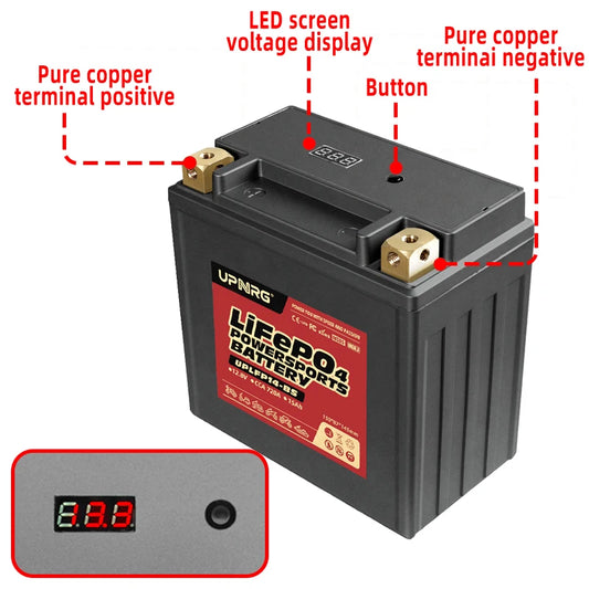 Factory-Replacement 12.8V 15Ah LiFePO4 Lithium Ion Motorcycles Battery Pack for Electric Bicycle and Tuk-Tuk