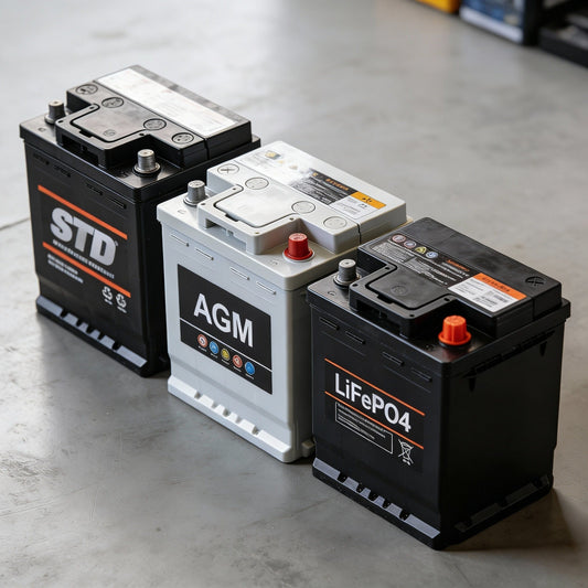 12V Battery Guide: STD vs. AGM vs. LiFePO4 – Which Power Solution Wins?