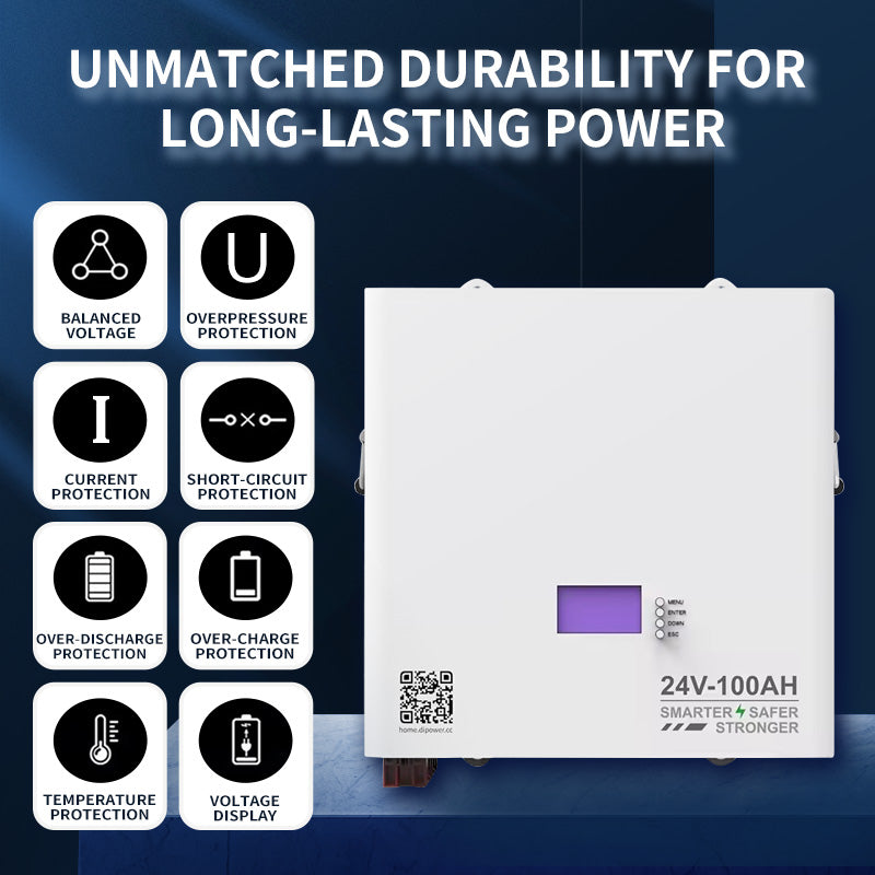 LiFeP04 Battery 2.4Kwh 24V 100Ah