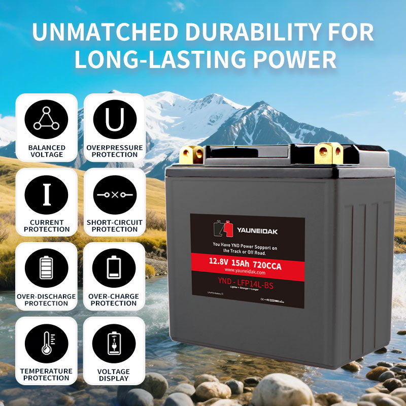 12.8V·CCA 800A ·16Ah LiFeP04 Battery Motorcycle Battery