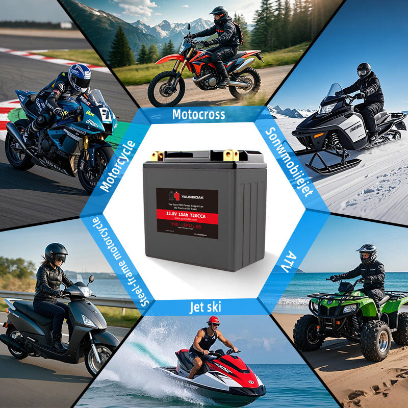 12.8V·CCA 800A ·16Ah LiFeP04 Battery Motorcycle Battery