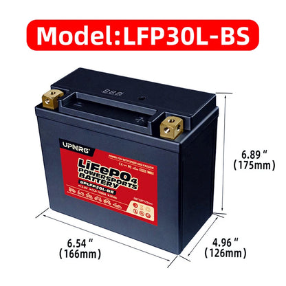 Manufacturer Direct Sales LifePO4 Lithium Battery Pack LFP30L-BS 12V 12.8V 20Ah 30Ah Lithium Battery for Other Motorcycles