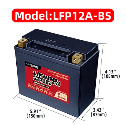 Factory Wholesale Replacement 12V 12A-BS 12.8V 10Ah Lithium Ion Batteries Pack for Motorcycles