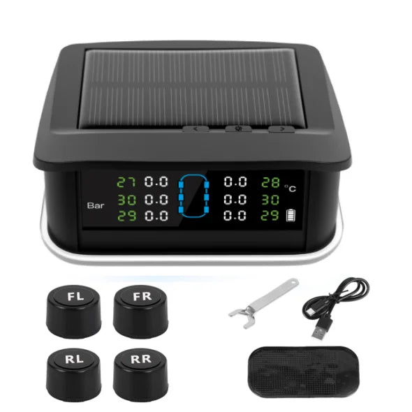 TY35-4-wheel or 6-wheel External TPMS Bottom with Ambient Lighting  Colorful and Timely Warnings Tire Pressure Monitoring System