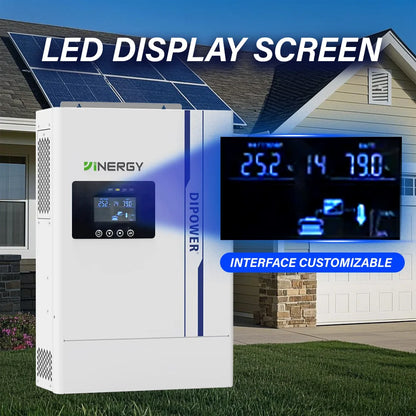 Single Phase 6.5kw Pure Sine Wave off Grid Inverter with LCD Display Solar Products for Energy System