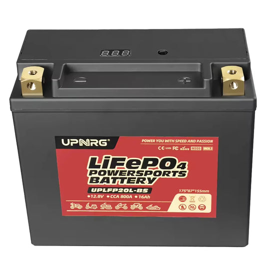 High Performance 12.8v 16Ah LFP20L-BS Lithium Ion Battery Pack for Motorcycles Long Service Life with CCA800