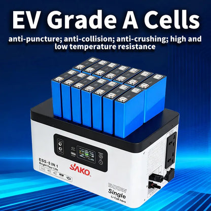 1000W Portable Power Station Backup Camping Solar Generator Lifepo4 Battery Pure Sine Wave Inverter Power Source MPPT