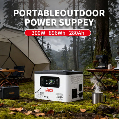 1000W Portable Power Station Backup Camping Solar Generator Lifepo4 Battery Pure Sine Wave Inverter Power Source MPPT