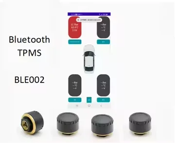 Bluetooth APP Tire Pressure Monitoring System TPMS External Cap Sensors Motorcycle Car