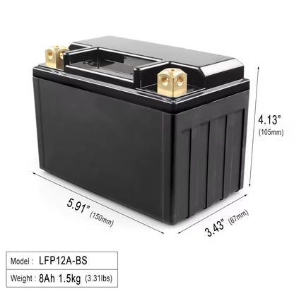 New Product 12V8AH Motorcycle Start Battery Maintenance Free Liquid Battery with 420CCA 2-Year Warranty for Electric Vehicles