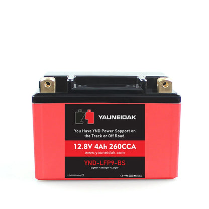 Custom Motorcycle Lithium Ion 12.8V 280CCA 4Ah Starting Battery Lifepo4 with 2 Year Warranty Wholesale