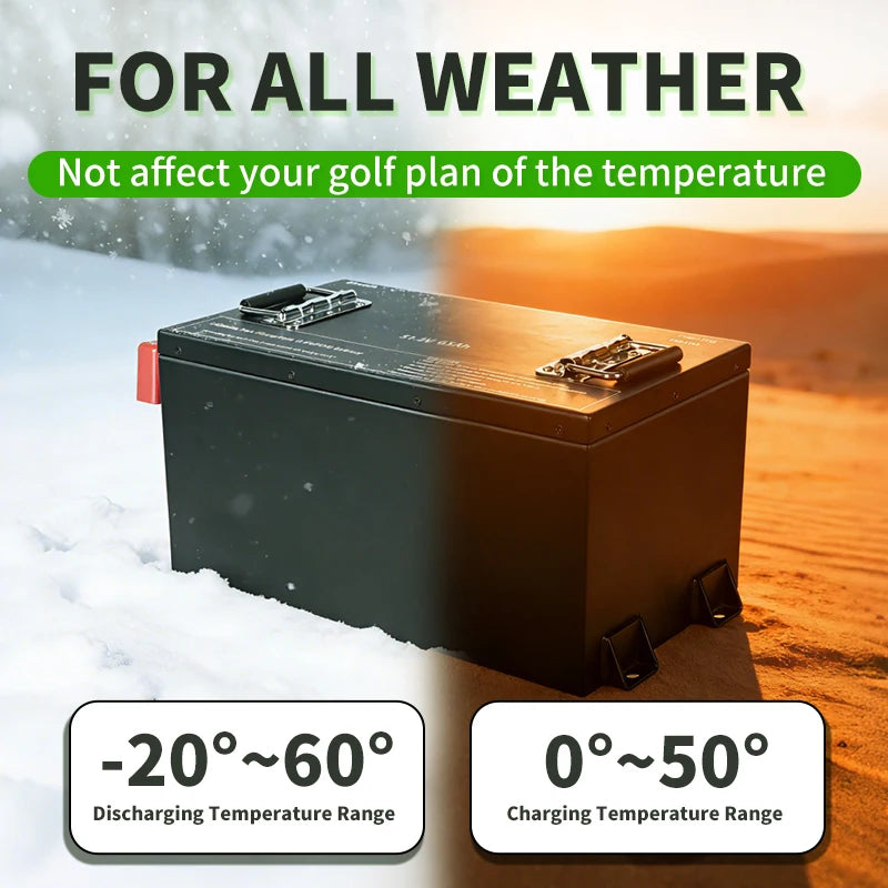 48V 51.2V 72V Lifepo4 Golf Cart Battery Pack Electric Golf Cart with Durable Lithium Ion Technology
