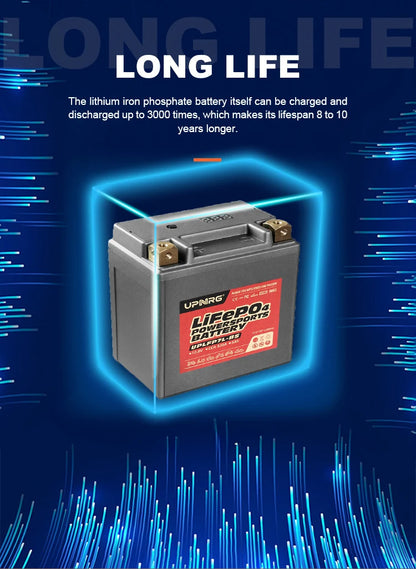 High Capacity Long Life PO4 12.8v 6Ah LFP7B-4 With CCA350 Motorcycle Lithium Battery