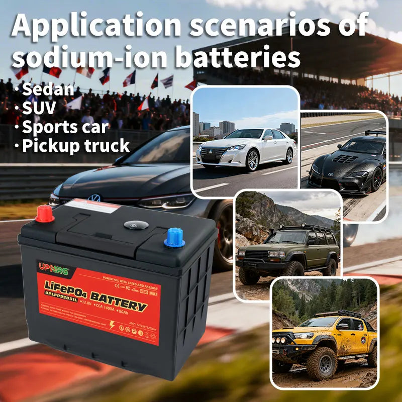 12V 80Ah/100Ah LiFePO4 Car Start Battery CCA1400 Built-in BMS for Automotive Boat Engine Starter Car Boat Yacht Stock Pack