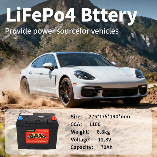 12.8V 40Ah 60Ah 70Ah 80Ah 100Ah Start-stop LiFePO4 Battery Pack Lithium Ion Phosphate Battery