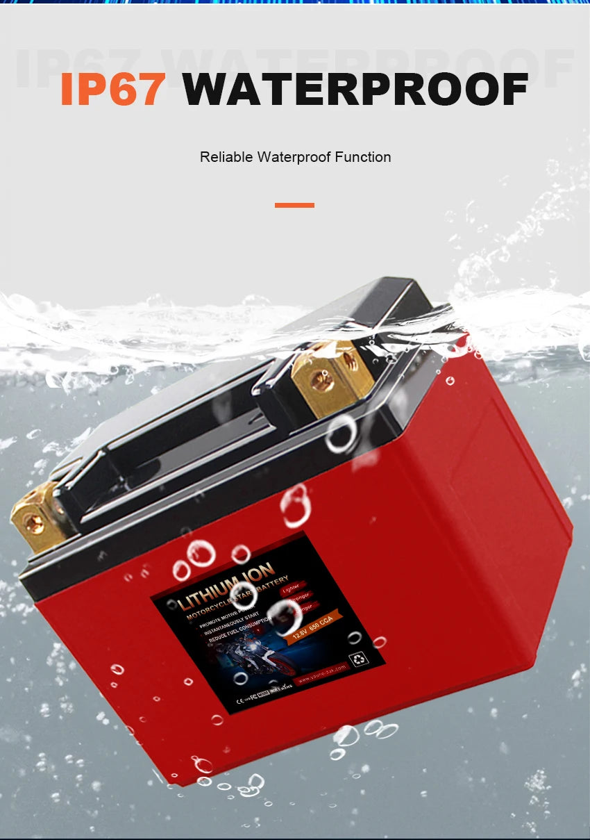 LFP4L-BS 12.8V 2Ah Starting Power Motorcycle Lithium Battery Lifepo4 CCA155