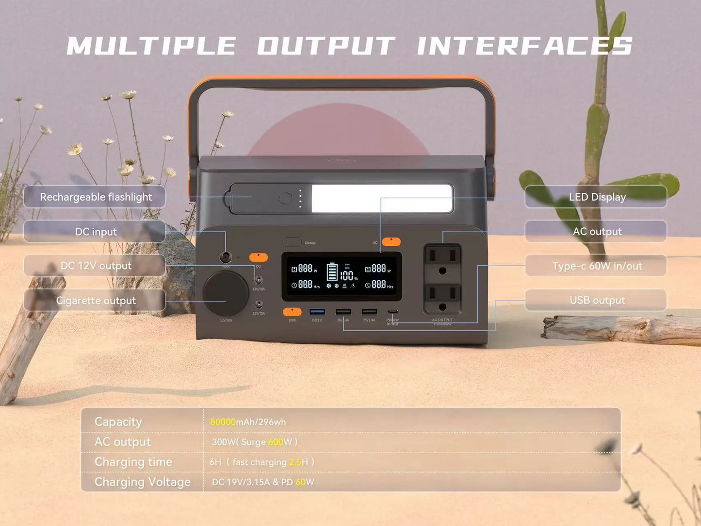 300W 500W 800W 1200W 2000W 2400W 3600W Portable Power Station With UPS and Solar Energy Systems Portable Power Generator