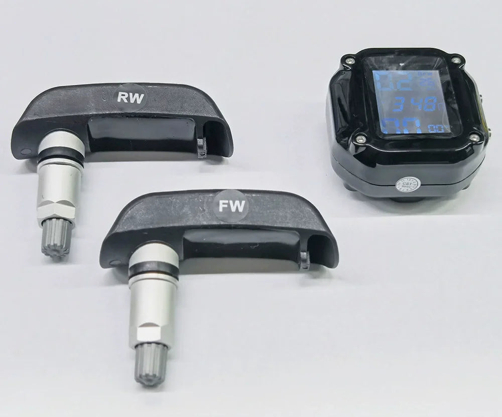 Motorcycle Tire Pressure Monitor Wireless Tire Pressure Digital Display External Motorcycle Built-in Tire Pressure Detector