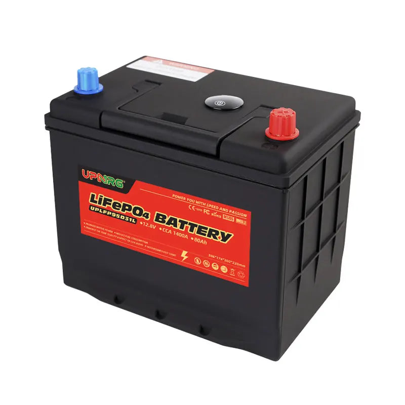 12V 80Ah/100Ah LiFePO4 Car Start Battery CCA1400 Built-in BMS for Automotive Boat Engine Starter Car Boat Yacht Stock Pack