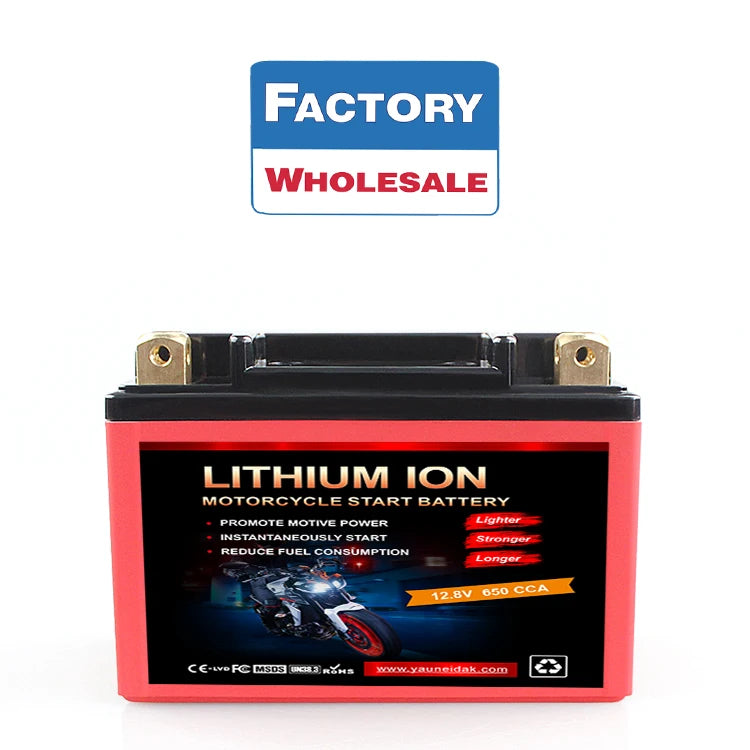 Wholesale 12Ah 6Ah 12Ah LiFePO4 Lithium Ion Battery Pack for Motorcycle ATV UTV Jet Ski 4 Wheeler Quad Lawn Mower Factory Supply