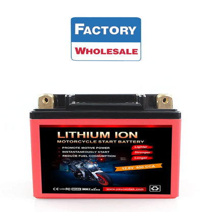 Wholesale 12Ah 6Ah 12Ah LiFePO4 Lithium Ion Battery Pack for Motorcycle ATV UTV Jet Ski 4 Wheeler Quad Lawn Mower Factory Supply