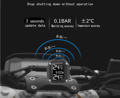 Motorcycle TPMS Internal Sensors Valve  Intelligent Tire Pressure Monitor System