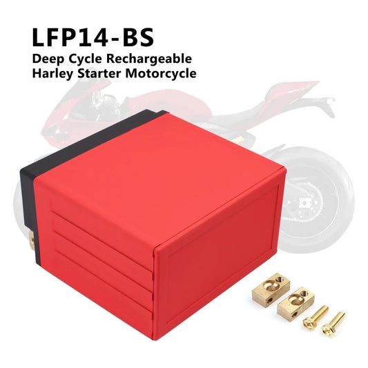 LFP14-BS 12V Deep Cycle Rechargeable Harley Starter Motorcycle 8 Ah Lithium Iron Battery CCA450 12V Lithium Ion Battery Pack