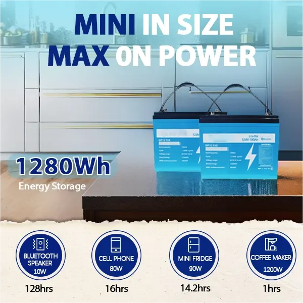 Lifepo4 Battery 12V 100Ah Deep Cycle 12.8V Solar 24V 12V Lithium Ion Battery Pack With Bms