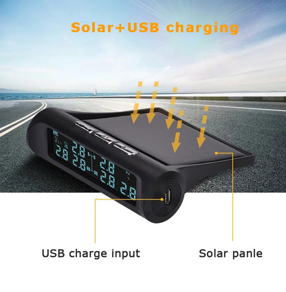 TS620 433.92MHz 6 Wheel Tpms Suitable for Truck Trailer Tire Pressure Monitoring Wireless Data Transmission Tire Gauges