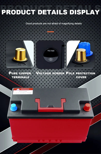 Yauneidak 80D26R 12.8V 40Ah Lithium Battery 1500 CCA Rechargeable LiFePO4 3000 Cycles -20C-60C Operating Temp for Lead-acid