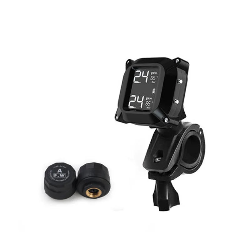 Motorcycle Bike TPMS Digital Tire Tyre Pressure Monitor System External Sensors