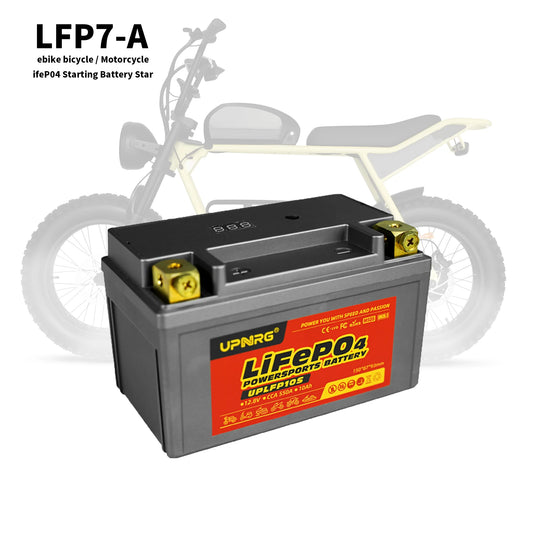 New 12.8V 5Ah Electric Motorcycle Battery LiFePO4 Battery CCA 320 for Electric Bicycle Motocross Snowmobile
