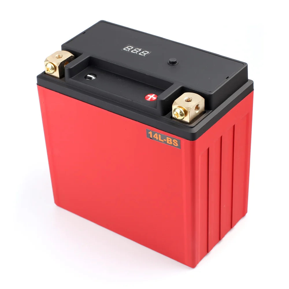 CE Customized 12.8v 8ah Rechargeable Lithium Ion Pouch Cell Battery Good Size Starter for Motorcycles LFP14L-BS