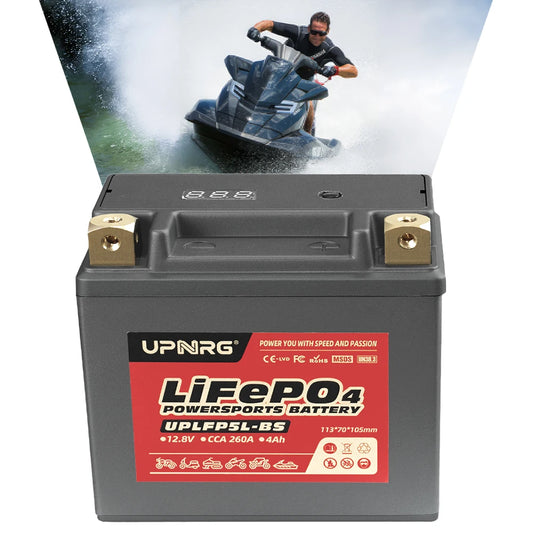 UPNRG Lightweight 200 CCA Starting Lithium Ion Battery Pack for Powersport Brand Supported with Warranty