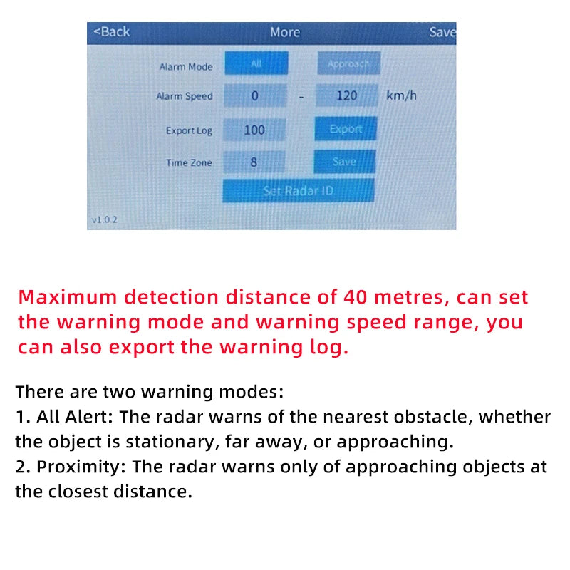77 GHz Millimeter Wave Radar 12V-24V Universal Car Truck Sensitive Radar Sensors Blind Area Detection System