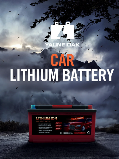 Yauneidak 80D26R 12.8V 40Ah Lithium Battery 1500 CCA Rechargeable LiFePO4 3000 Cycles -20C-60C Operating Temp for Lead-acid