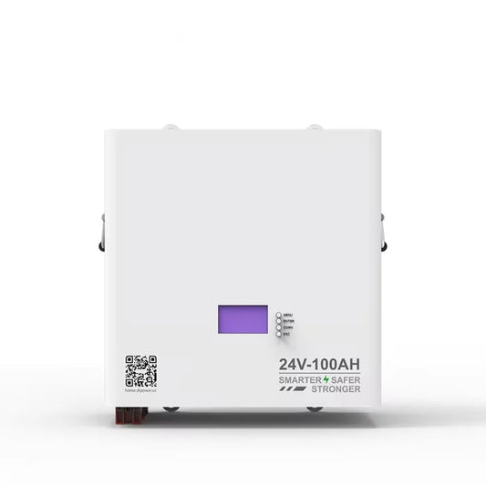 24V 100Ah LiFePO4 Wall-Mounted Split Home Energy Storage System CAN Communication Port 0-5kWh IP66 Protection 6000 Cycles for