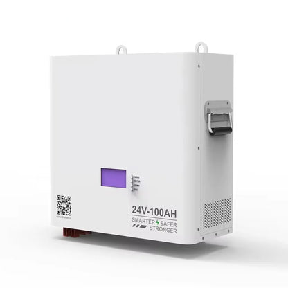 24V 100Ah LiFePO4 Wall-Mounted Split Home Energy Storage System CAN Communication Port 0-5kWh IP66 Protection 6000 Cycles for