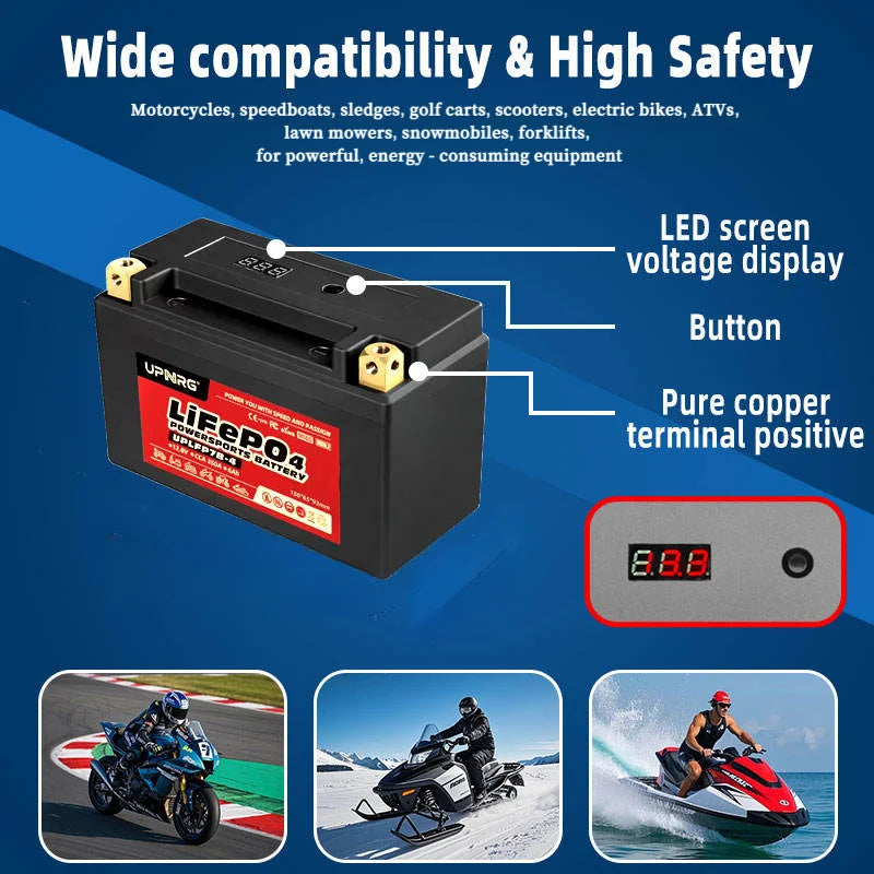 LFP20L-BS 12V 20Ah Rechargeable Motorcycle Starting Harley, KTM, Yamaha Lithium Iron Battery Lifepo4 Battery