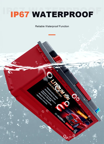 Yauneidak 80D26R 12.8V 40Ah Lithium Battery 1500 CCA Rechargeable LiFePO4 3000 Cycles -20C-60C Operating Temp for Lead-acid