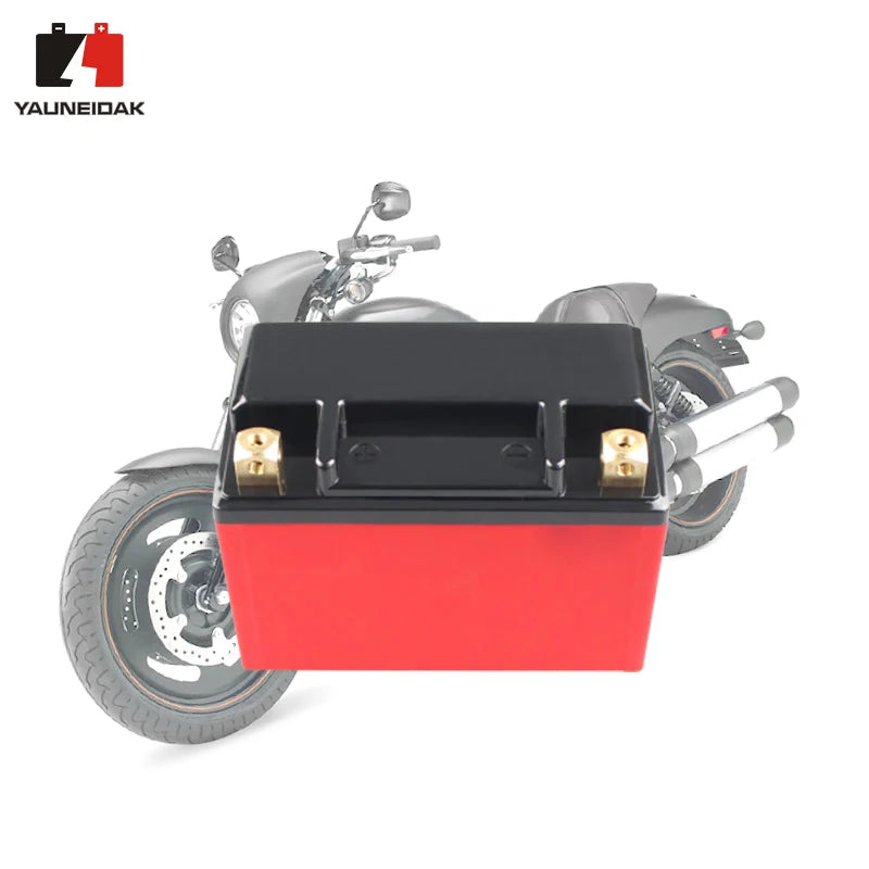Motorbike 12.8V 6Ah LiFePO4 Lithium Battery with 380CCA Re-start Function for Motorcycles