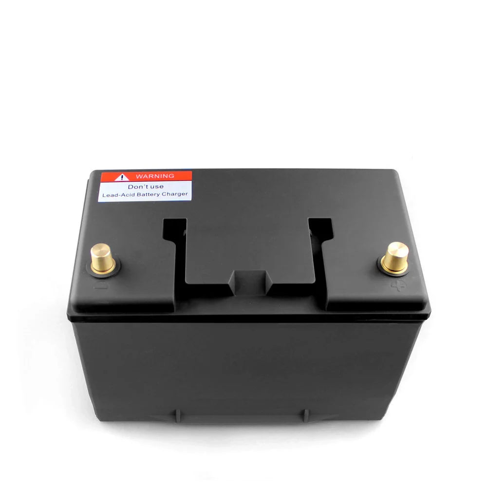 95D31L/R 1300CCA Dual Purpose 100Ah 12.8V Lithium Ion Battery Pack for RV/Solar System/Yacht/Golf Carts Storage Car 100%