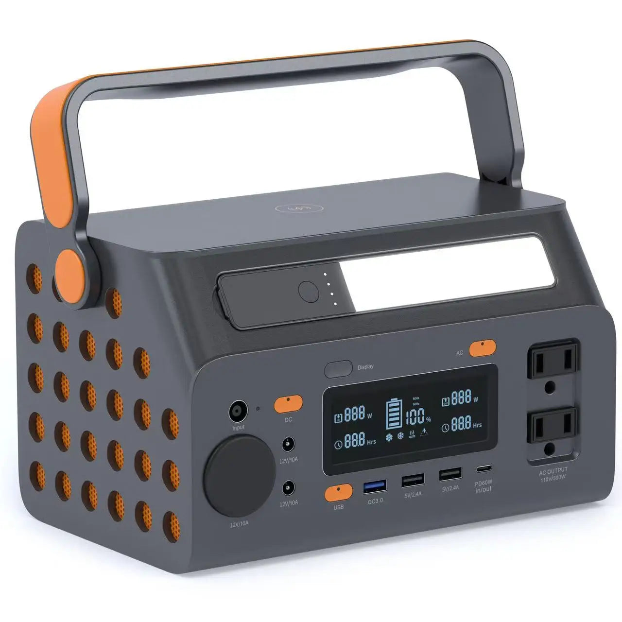 Portable Outdoor Household Mobile All-in-one 300W Power Storage Station