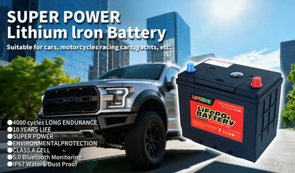 12.8V 40Ah-300Ah Lifepo4 Start-stop Solid State Lithium Battery 1000CCA 6000-Cycle for RV Boat Car Truck