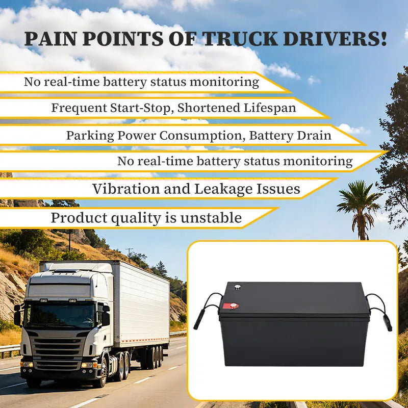 12.8V 110Ah/140Ah/150Ah/160Ah Solid State Battery for Electric Truck Start Parking Air Conditioning & RV 1500CCA IP67 Protection